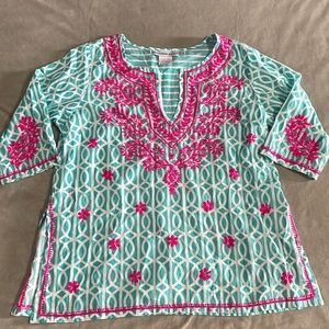 Gretchen Scott Embroidered Top XXL